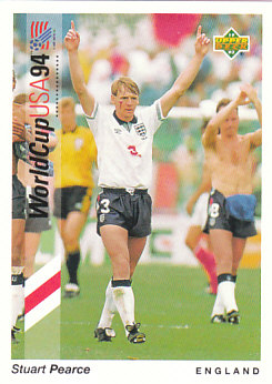 Stuart Pearce England Upper Deck World Cup 1994 Preview Eng/Ger #77